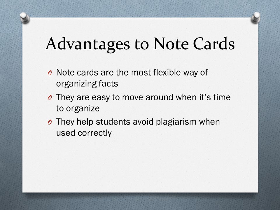 what are note cards used for