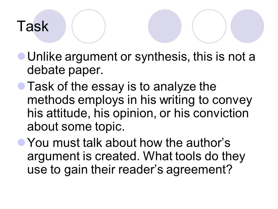 argument analysis essay