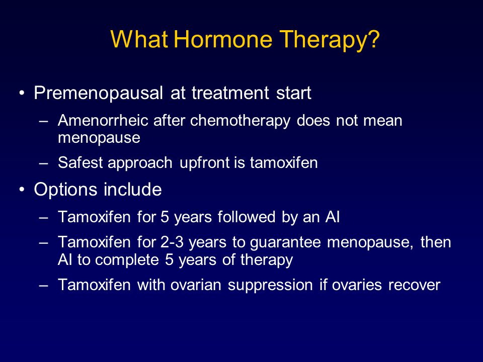 What Hormone Therapy.