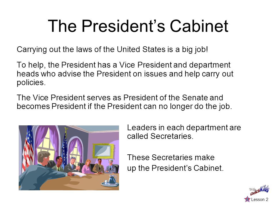 three branches of government lesson 2. the executive branch the