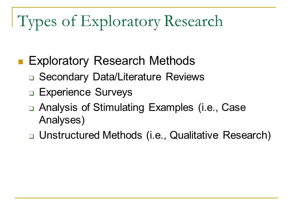 Example Of Exploratory Essay