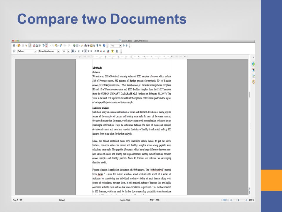 Compare two Documents