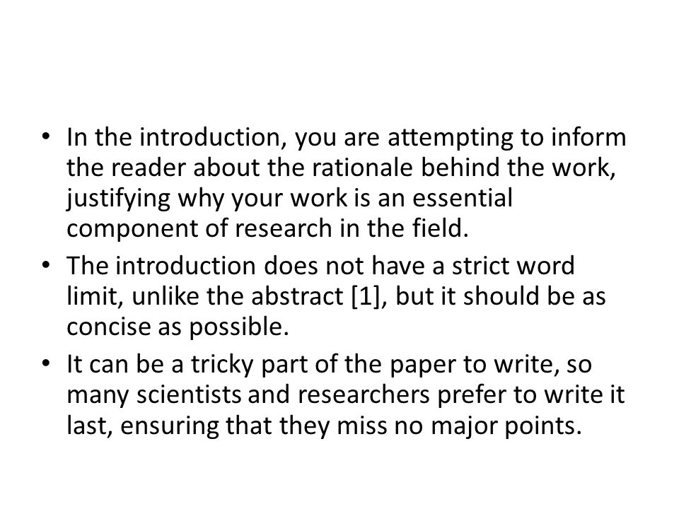 How To Write An Intro For A Research Paper