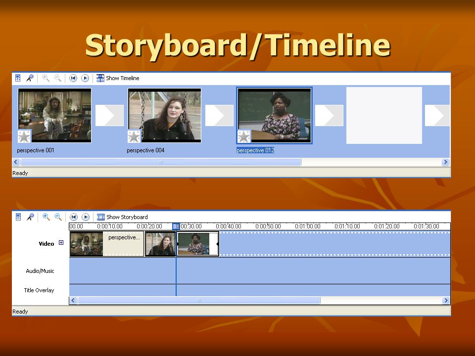 Storyboard/Timeline