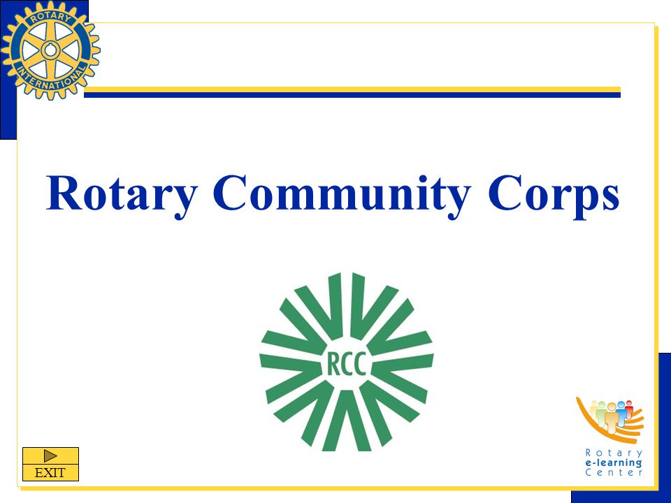 Rotary Community Corps EXIT