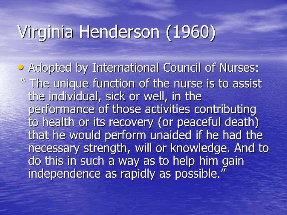virginia henderson essay virginia henderson essay