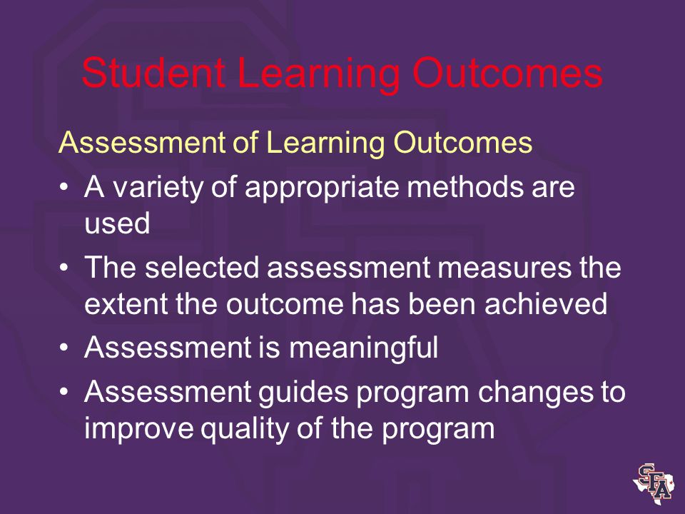 Student Learning Outcomes Evaluate your learning outcomes with these questions Can it be measured.