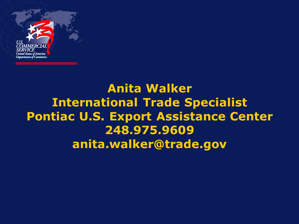 Anita Walker International Trade Specialist Pontiac U.S.