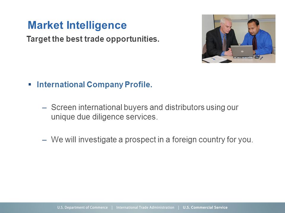 Market Intelligence  International Company Profile.