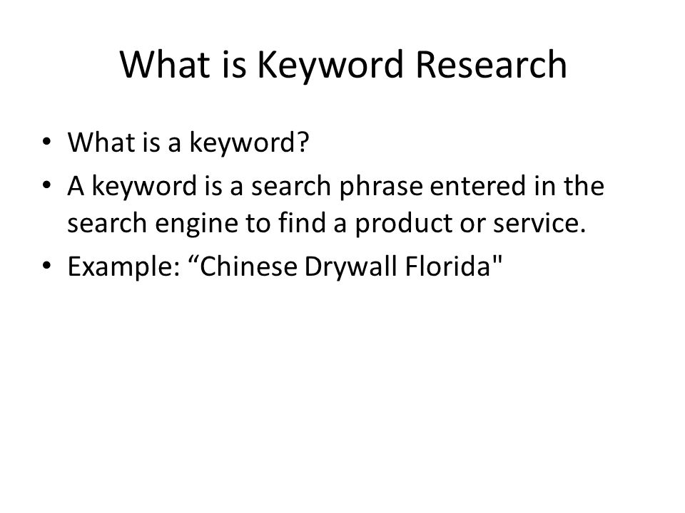 What is Keyword Research What is a keyword.