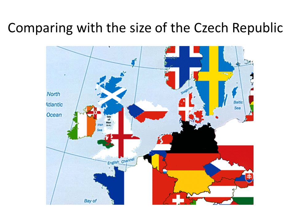 Comparing with the size of the Czech Republic