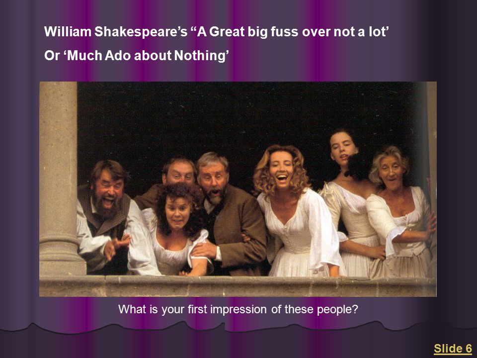 Essays of much ado about nothing