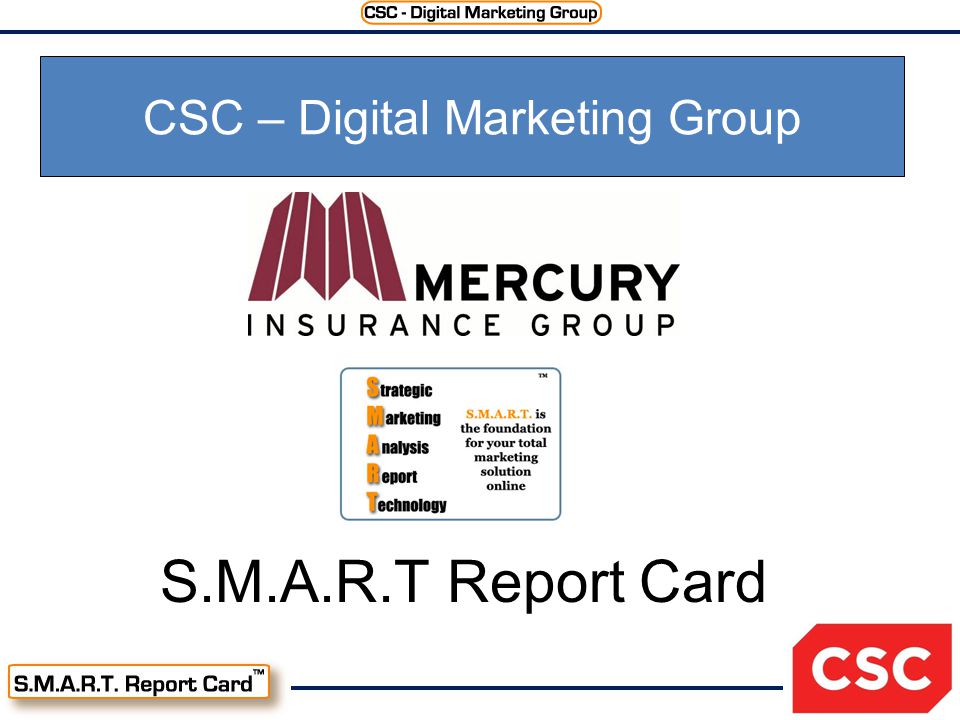 S.M.A.R.T Report Card CSC – Digital Marketing Group