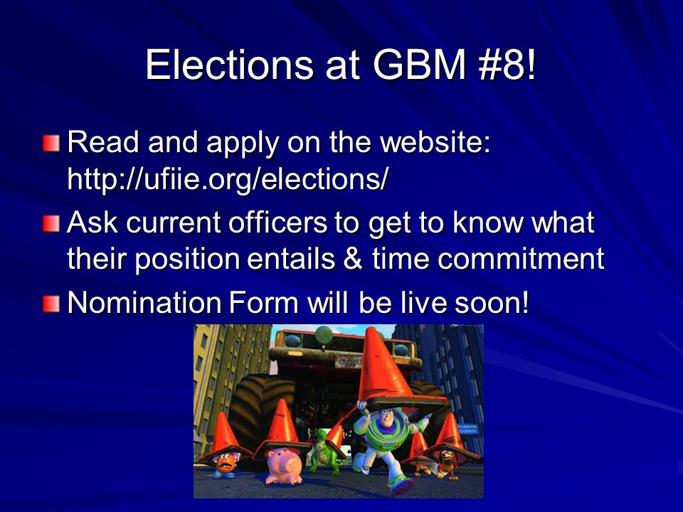 Elections at GBM #8.