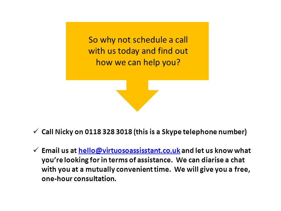 So why not schedule a call with us today and find out how we can help you.