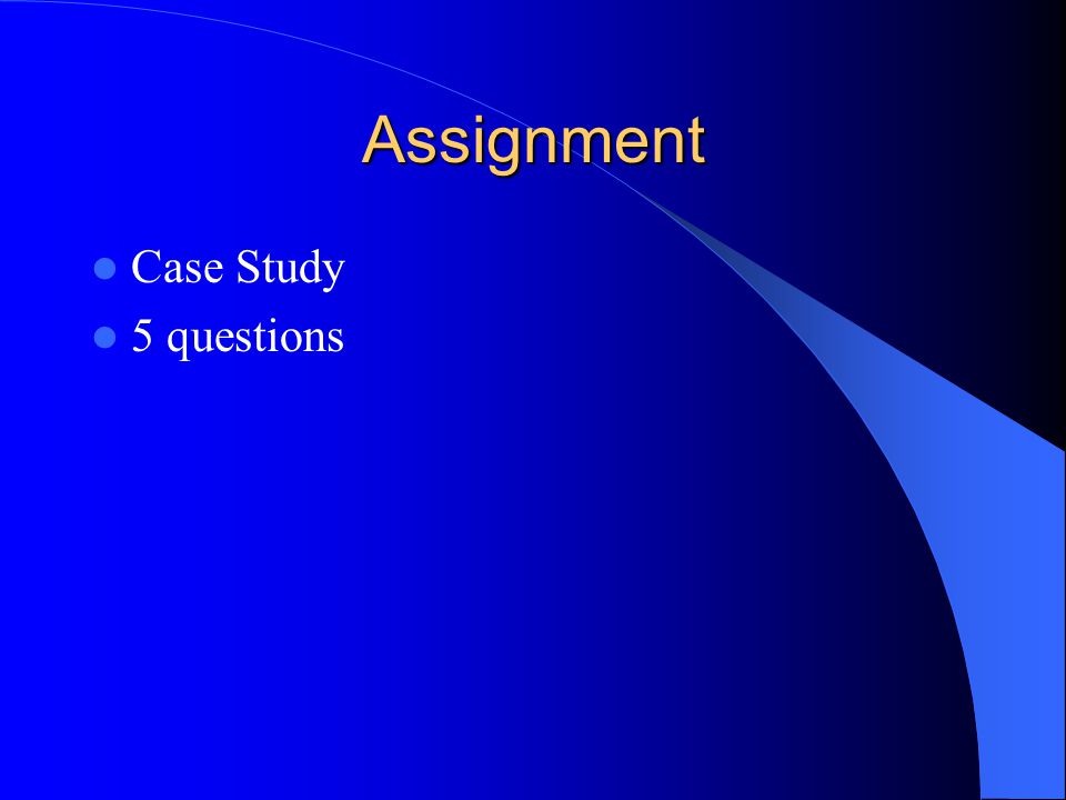 Assignment Case Study 5 questions