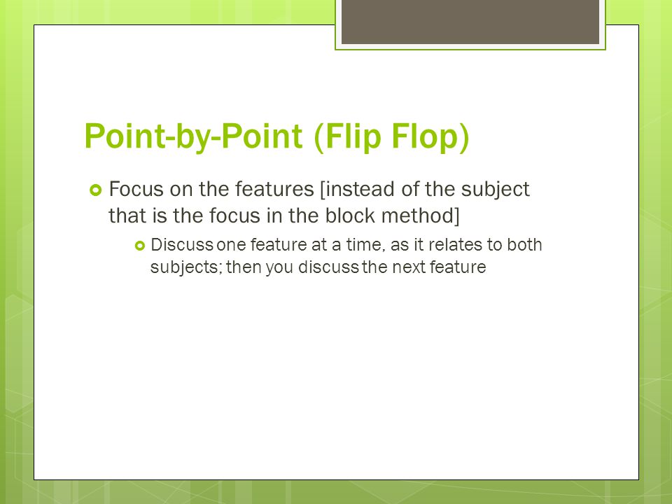 Compare Contrast Essay Format