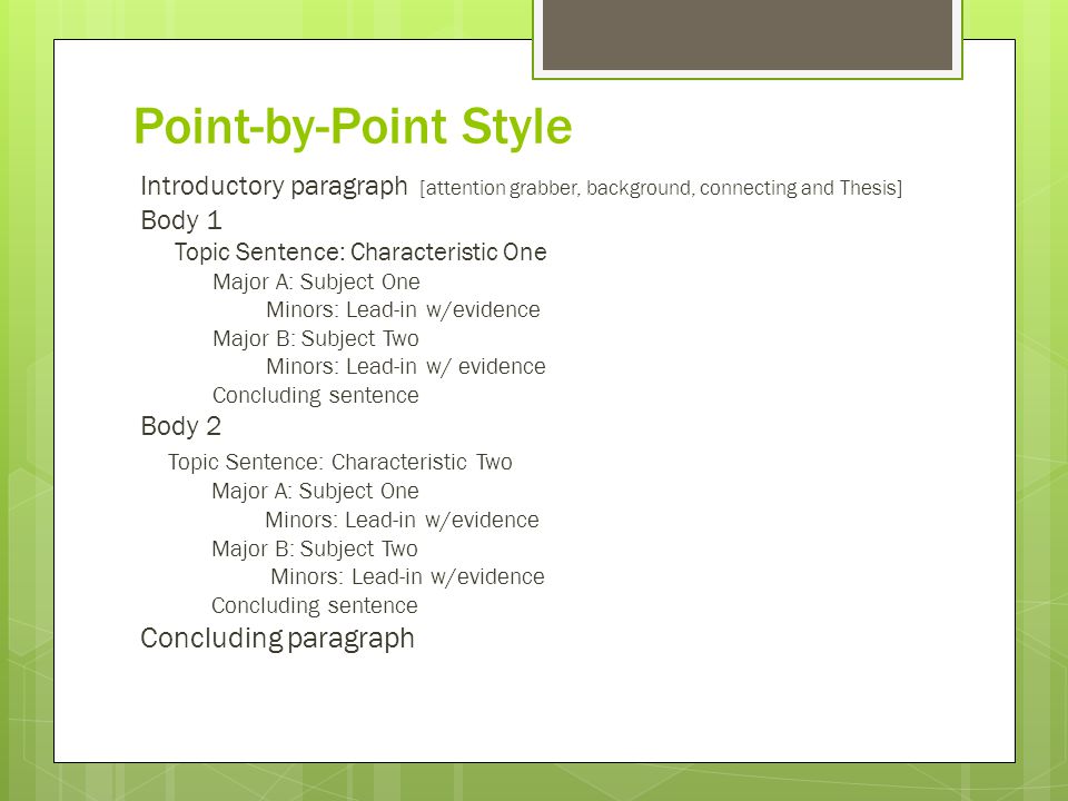 [PDF]COMPARE AND CONTRAST The Point-by-Point Method