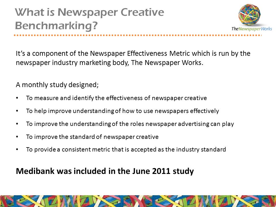 It’s a component of the Newspaper Effectiveness Metric which is run by the newspaper industry marketing body, The Newspaper Works.
