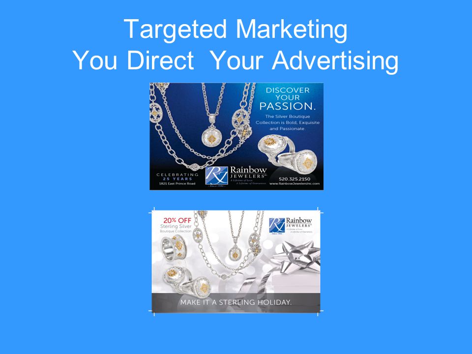 Targeted Marketing You Direct Your Advertising