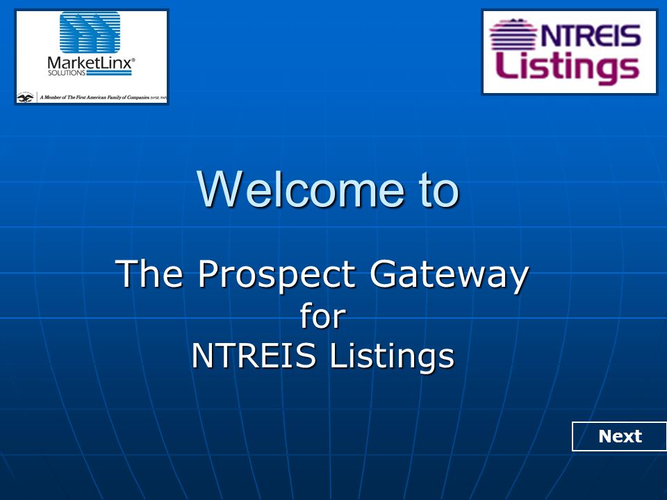 Welcome to The Prospect Gateway for NTREIS Listings Next