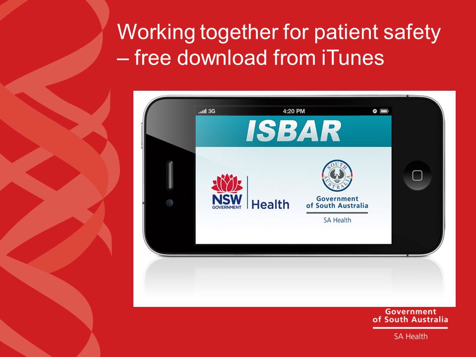 Working together for patient safety – free download from iTunes