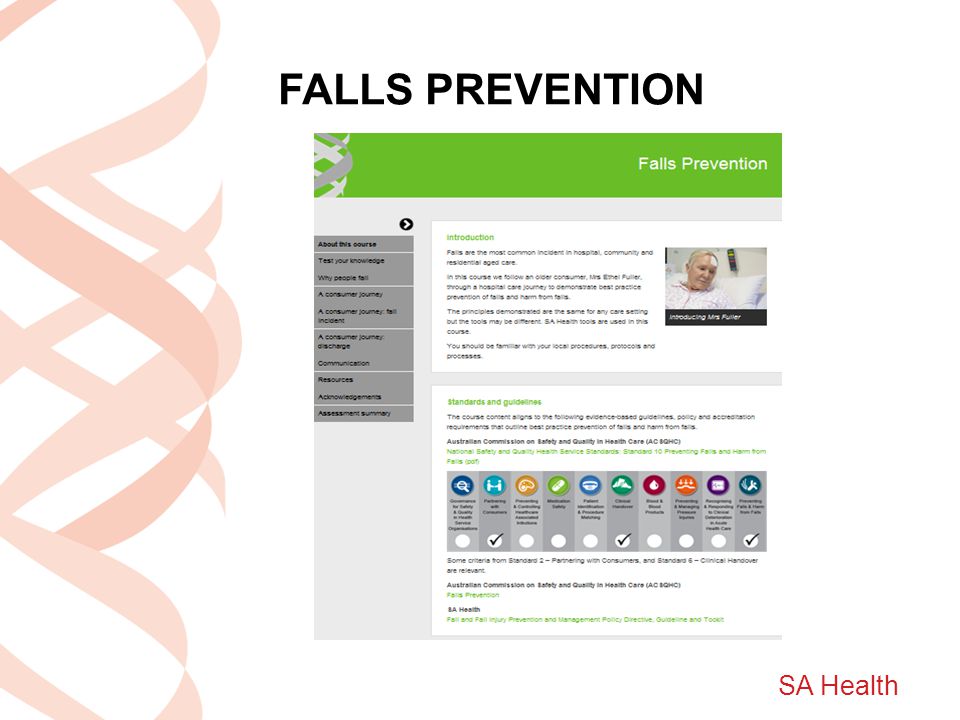 SA Health FALLS PREVENTION