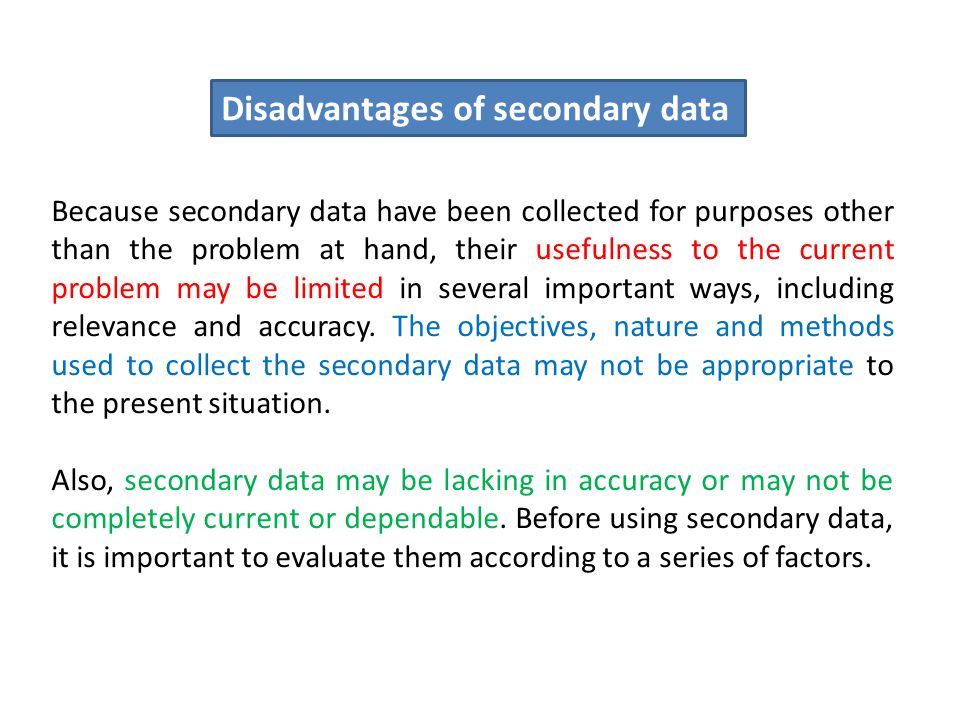 disadvantages of primary market research disadvantages of primary market research
