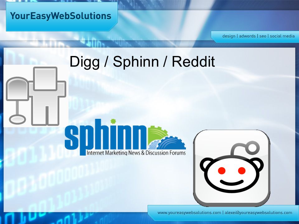 Digg / Sphinn / Reddit