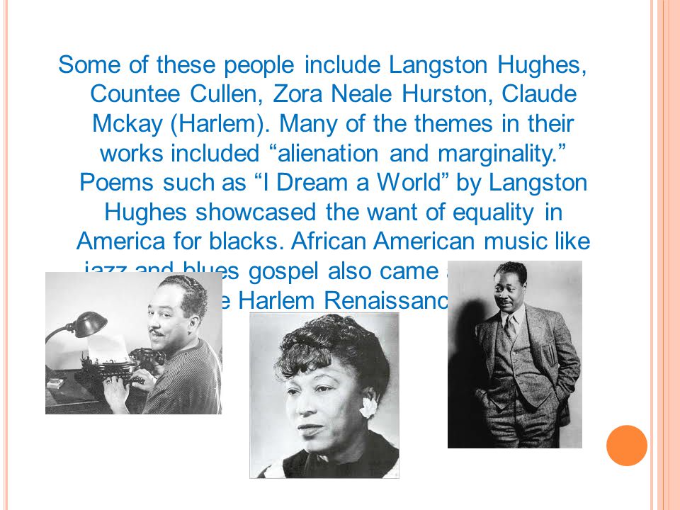 T HE H ARLEM R ENAISSANCE : A N A RTISTIC V IEW The Harlem Renaissance was defined as a period of creative literature due to an unprecedented outburst of creative activity among black writers. The wide amount of new literary works displayed African American heritage and their unique culture (Jackson).