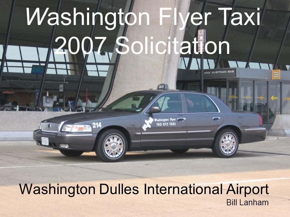 the new washington flyer taxi washington flyer taxi 2007 dulles washington flyer taxi