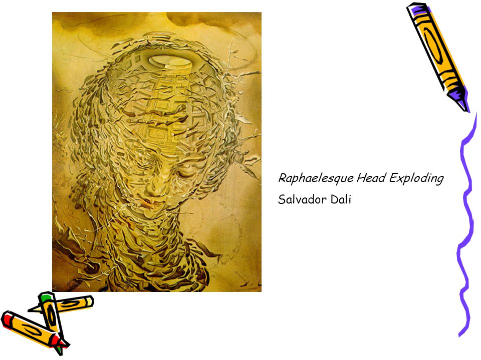 Raphaelesque Head Exploding Salvador Dali