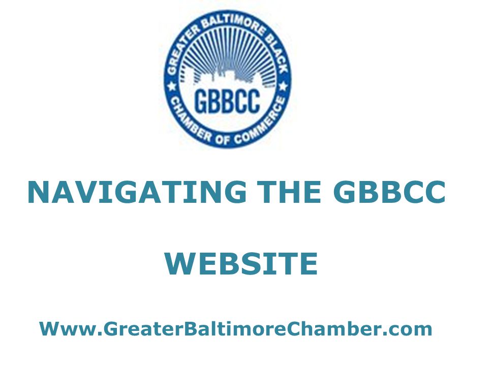 NAVIGATING THE GBBCC WEBSITE