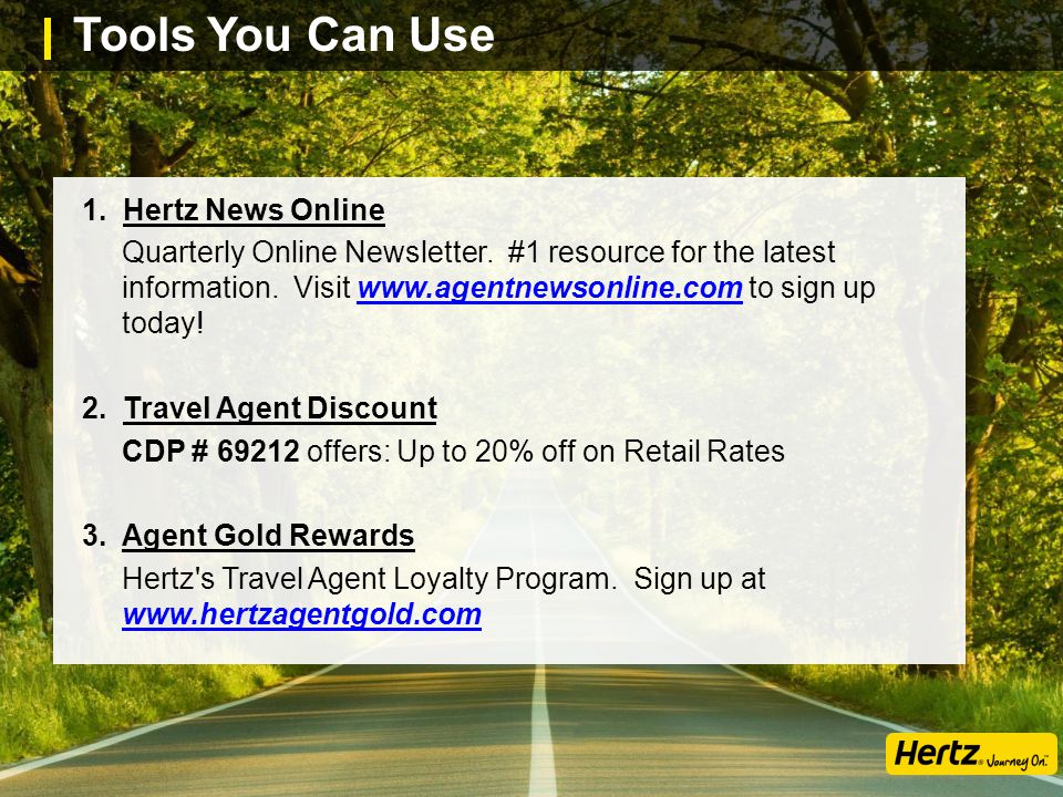 1. Hertz News Online Quarterly Online Newsletter.