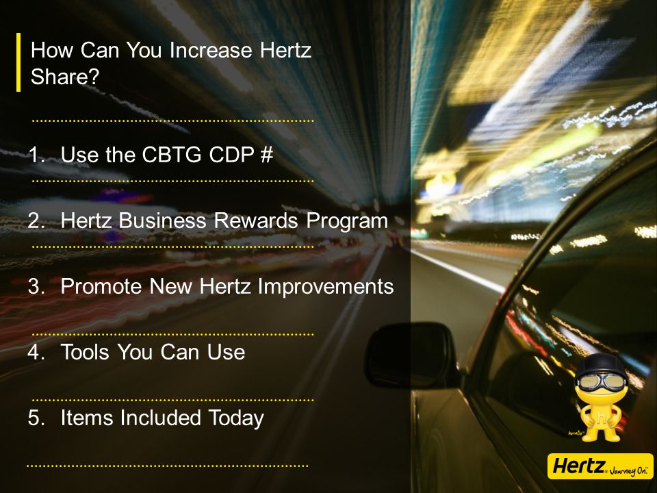 How Can You Increase Hertz Share.