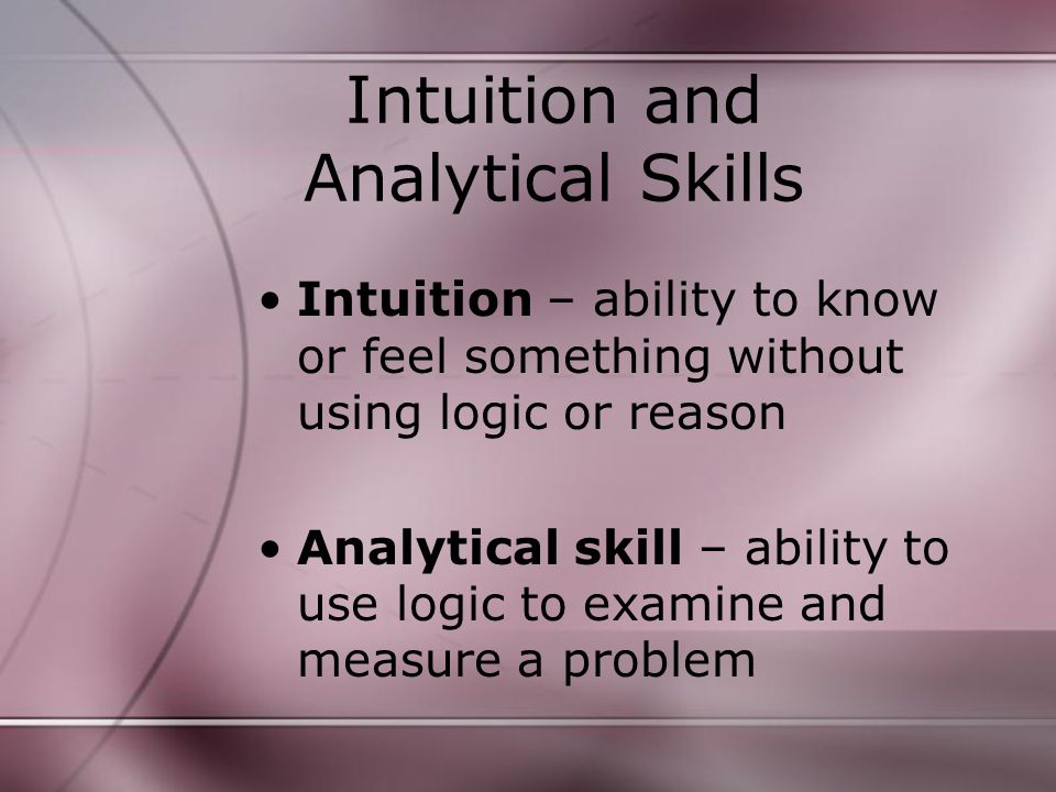 what is an analytical skill