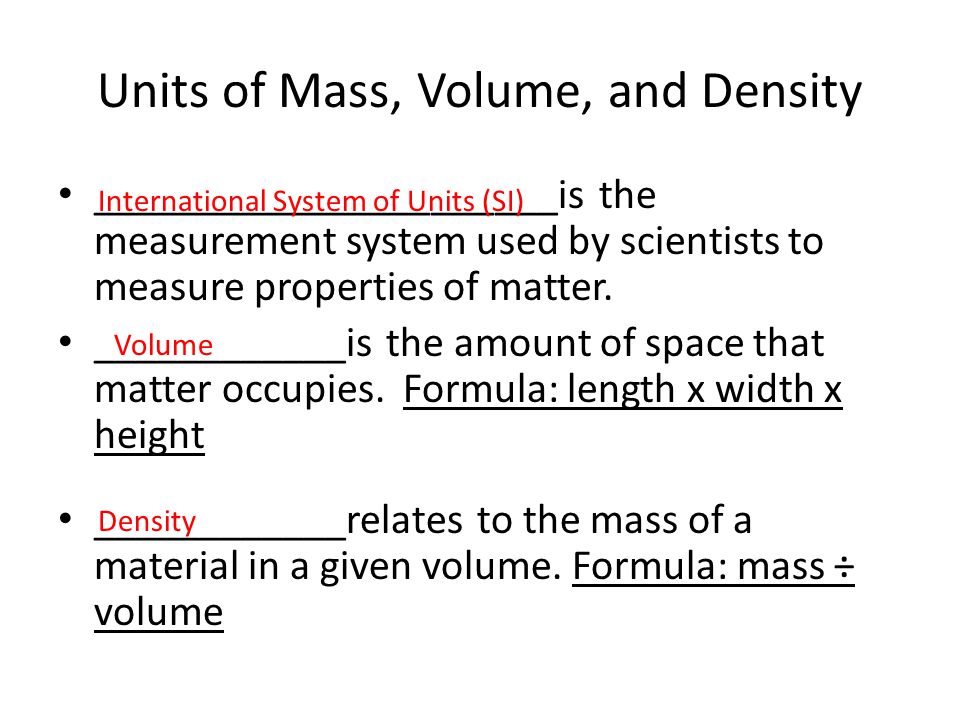 an experiment showing the effects of mass and volume on density Experiments amazing 9 layer density tower density = mass ÷ volume construct a table to show the order that the liquids and objects are in at the start. an experiment showing the effects of mass and volume on density Experiments amazing 9 layer density tower density = mass ÷ volume construct a table to show the order that the liquids and objects are in at the start.