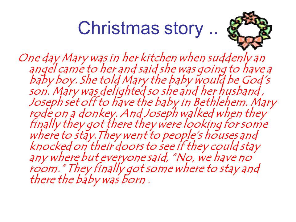 Christmas story..