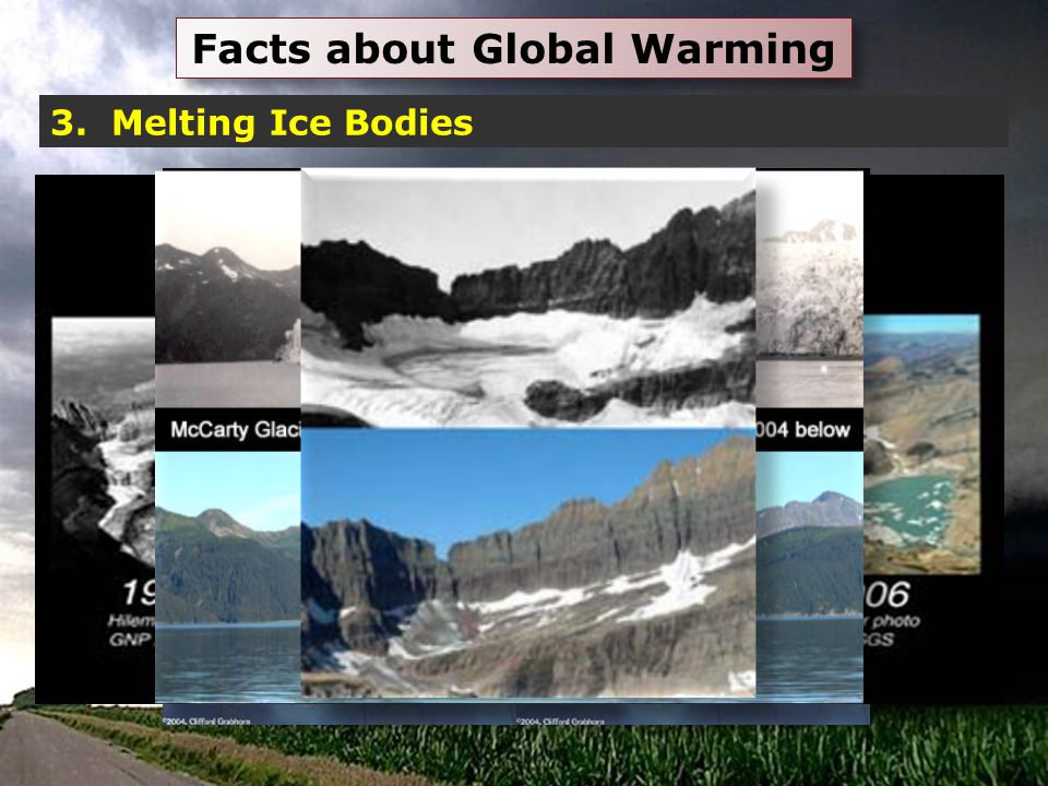 Facts about Global Warming 3. Melting Ice Bodies