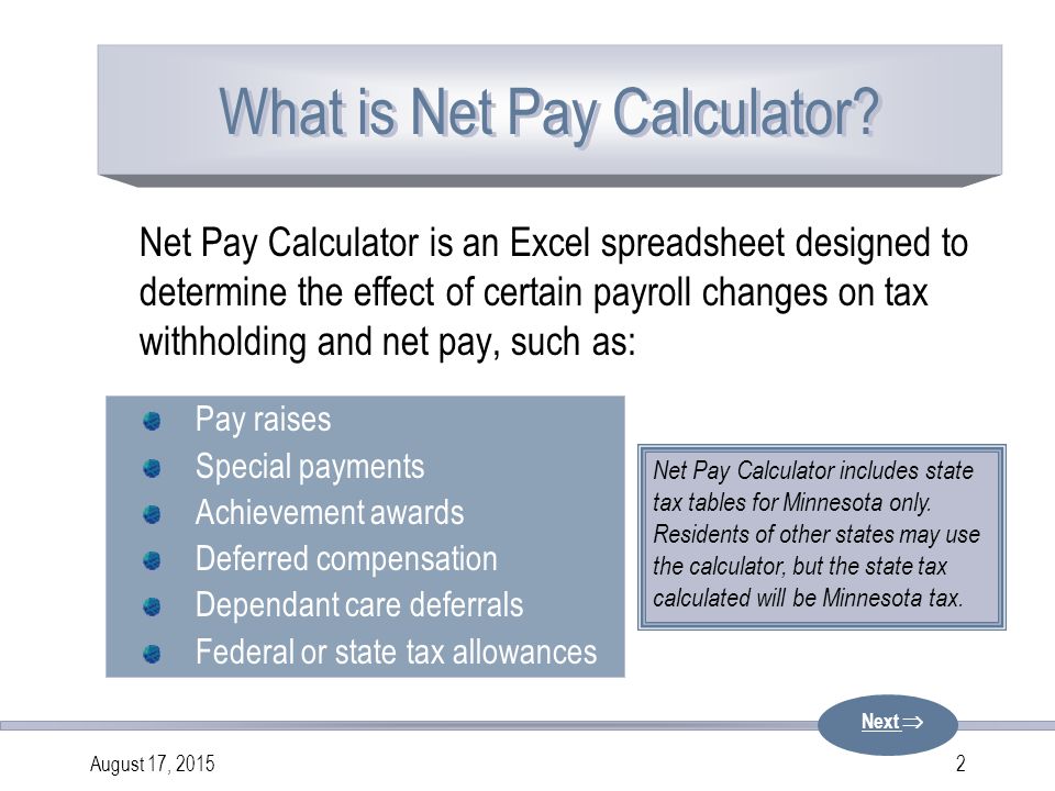 excel paycheck calculator