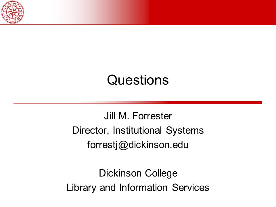 Questions Jill M.