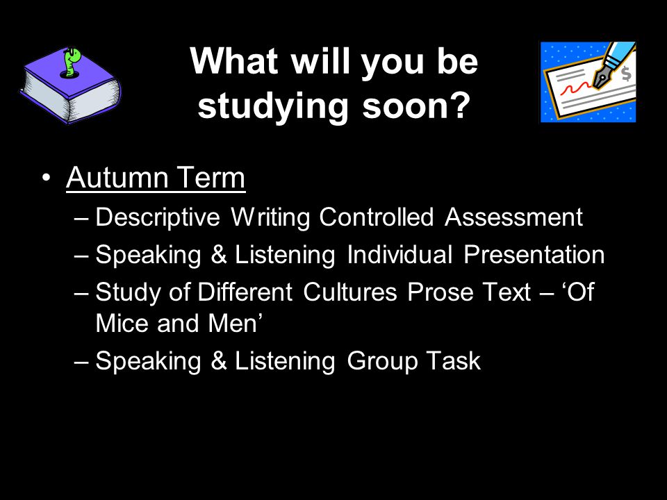 What will you be studying soon.