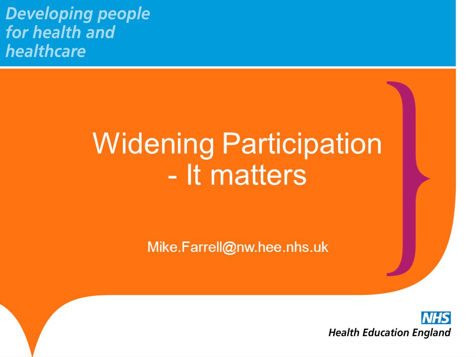 Widening Participation - It matters