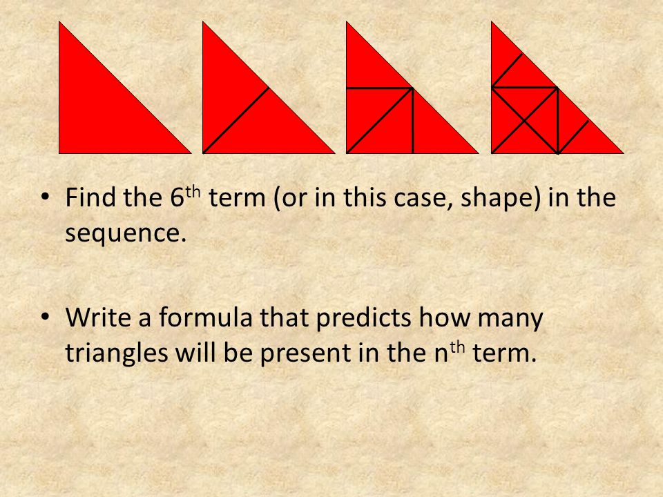 Find the 6 th term (or in this case, shape) in the sequence.
