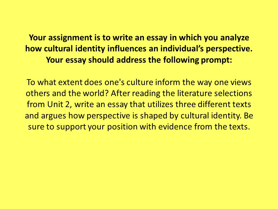 how to write a cultural identity essay It depends on whether the essay is about your identity, or what identity really means make sure to write a thesis statement. how to write a cultural identity essay It depends on whether the essay is about your identity, or what identity really means make sure to write a thesis statement.