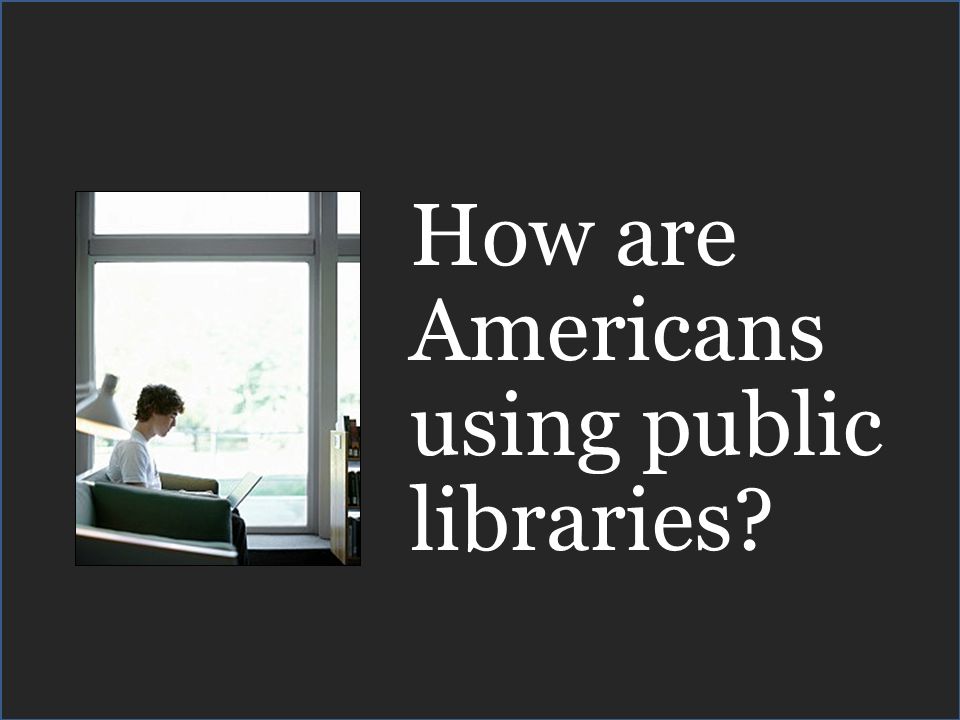 How are Americans using public libraries