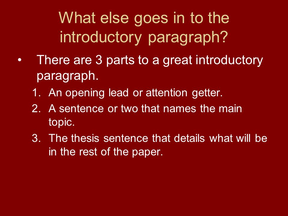 What is included in a strong thesis statement