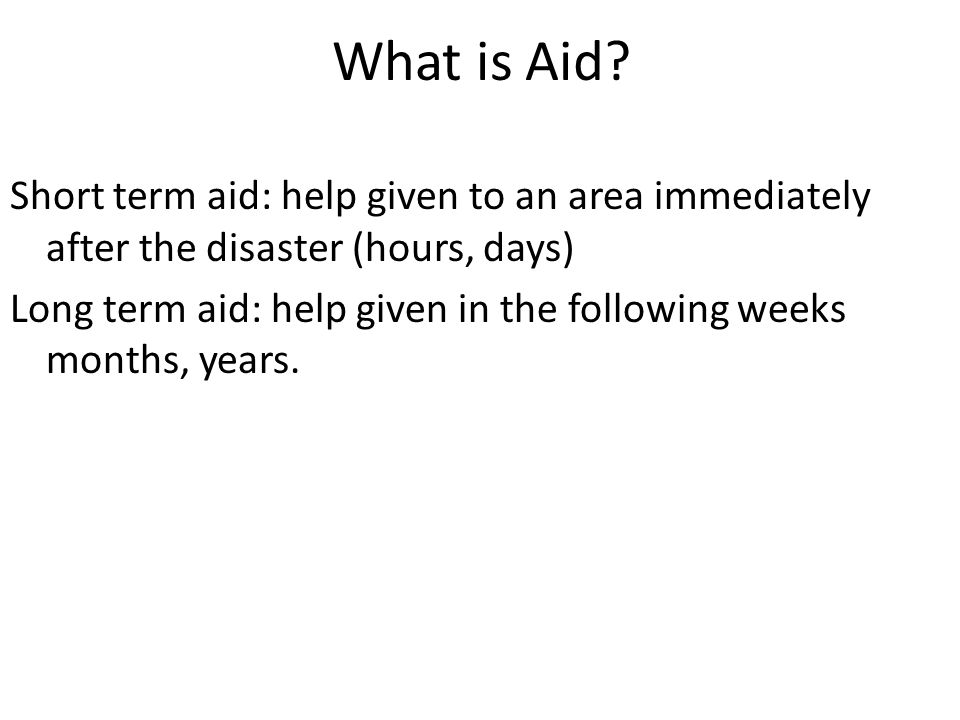 What is Aid.