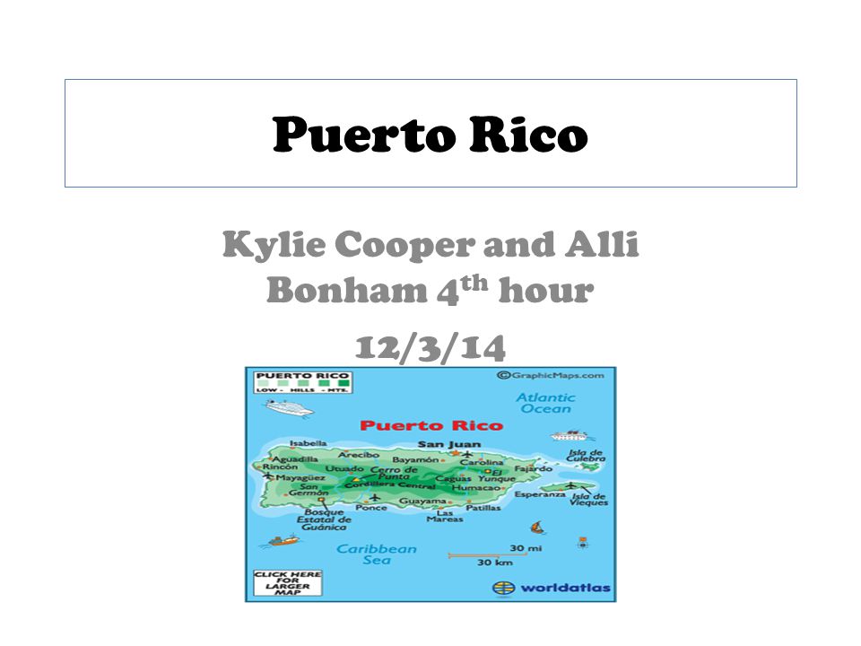 Puerto Rico Kylie Cooper and Alli Bonham 4 th hour 12/3/14