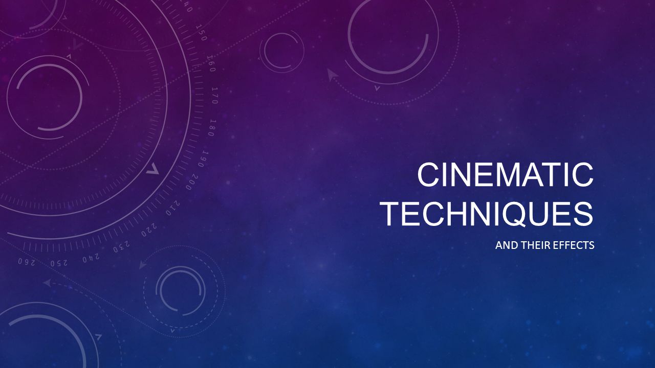 cinematic techniques